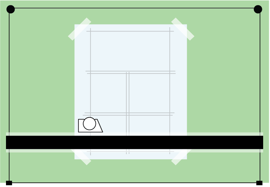 professional drafting table as drawing surface