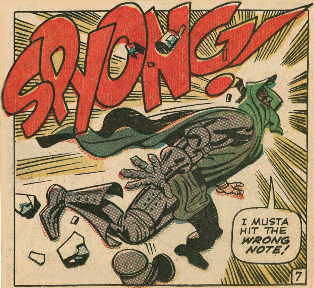 Doctor Doom getting knocked upside the head in Not Brand Echh #1